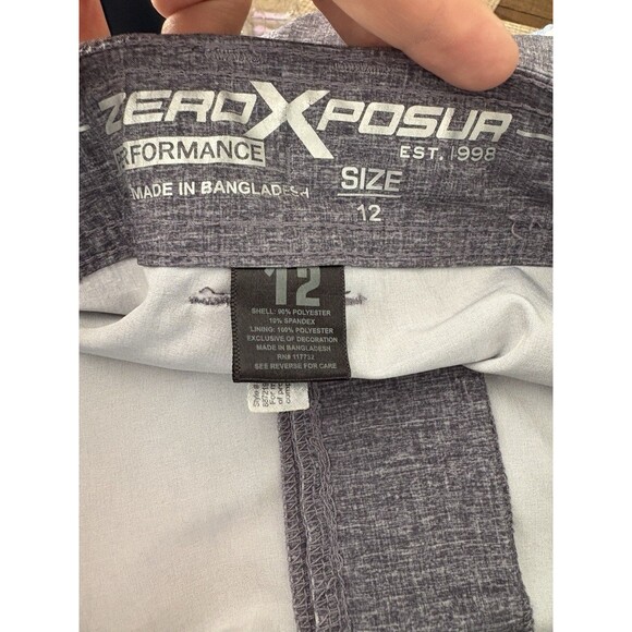 EUC ZeroXposur Performance Boys Gray Lightweight Adjustable Waist Short Size 12 - Picture 3 of 3